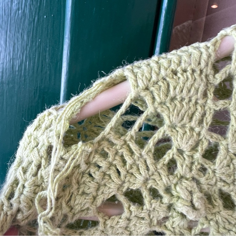 Coldwater Creek Leafy Green Lace Cardigan - Picture 2 of 5